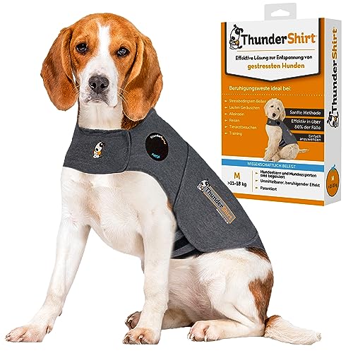 Entspannter Spaziergang bei jedem Wetter – Petlife Thundershirt Hundemantel | Wasserdicht und langlebig | Ideal für aktive Outdoor-Fans und ihre Vierbeiner, Größe M, in coolem Grau