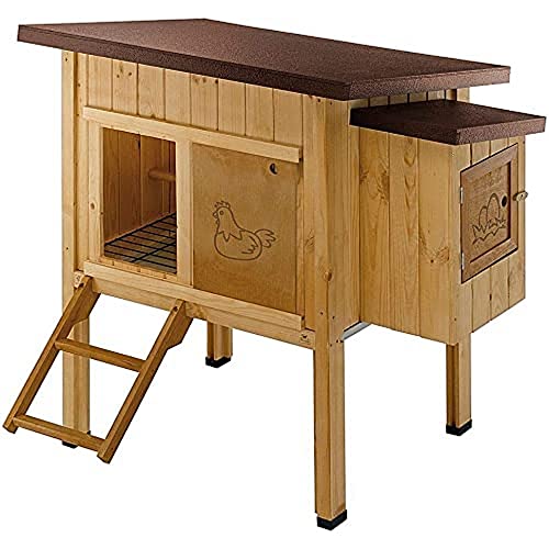 Hühnerstall für Legehennen – Robuster Außenstall für glückliche Hühner – Perfekt für kleine Hühnerfamilien – Umweltfreundliches FSC Holz – Ideales Zuhause für bis zu 4 Hühner – Inklusive Zubehör.