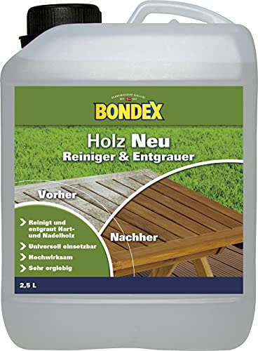 Verleihen Sie Ihrem Holz neuen Glanz – BONDEX Holzschutzfarbe farblos 2,5 Liter | Schützt und pflegt Holzoberflächen | Ideal für Heimwerker und Gartenliebhaber