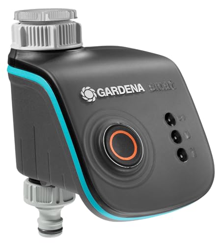 Automatische Gartenbewässerung – Smarte Kontrolle per App – Frostwarnsystem – Bewährte Ventiltechnik – Ideal für Micro-Drip-Systeme oder Sprinkleranlagen – Für müheloses Gießen – Gardena Smart Water Control