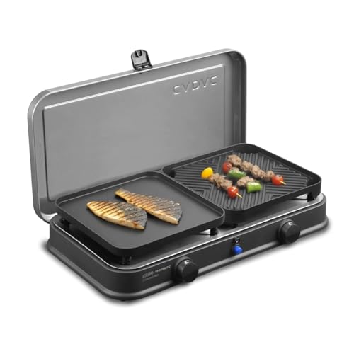 Genießen Sie unterwegs köstliche Mahlzeiten mit dem CADAC 2-Cook Grill Deluxe! Der tragbare Tischgrill mit 50mBar ist perfekt für Camping und Outdoor-Grillabende. Robust, kompakt und einfach zu bedienen.