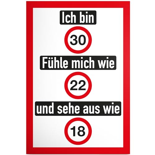 Feiere den Dreißigsten stilvoll – Personalisierte Schilder für den 30. Geburtstag! Perfekte Geschenkidee für Geburtstagspartys. Dekoriere mit diesem Partyzubehör und zeige deine Wertschätzung für den Ehrengast.