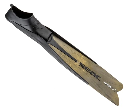Tauche mit Leichtigkeit – Seac Talent Flossen für Unterwasserjagd und Freitauchen | Camouflage in Braun | Größe 43/44 – Perfekt für Tauchbegeisterte und Unterwasserabenteurer.
