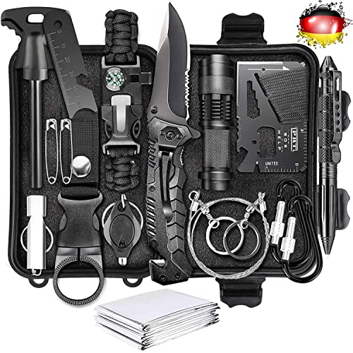 Notfall Ausrüstung – Alles was du brauchst in einem Set – Perfekt für Outdoor-Abenteuer und den Notfall zu Hause – Ideal für Camping, Wandern und als Geschenk für Abenteuerlustige!
