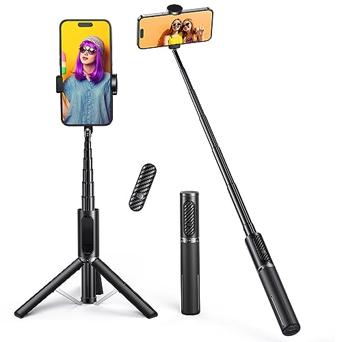 Perfekte Selfies mit Leichtigkeit – ATUMTEK Bluetooth Selfie-Stick Stativ – Für alle iPhone- und Samsung-Nutzer – 360° drehbar, kabellose Fernbedienung, Aluminiumkonstruktion – Das Must-Have für tolle Fotos!