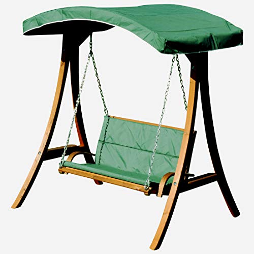 Entspannen im Garten – Luxuriöse Hollywoodschaukel aus Lärchenholz – Für stilbewusste Genießer | Langlebig - Komfortabel - Wetterfest - Perfekt für entspannte Stunden im Freien.