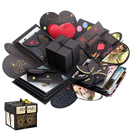 Kreative Überraschung Box für besondere Anlässe – DIY Fotoalbum Handgemachtes Scrapbook – Perfektes Geschenk für Geburtstag, Jahrestag, Hochzeit – Sporgo Explosion Box für unvergessliche Erinnerungen.