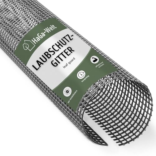 Effektiver Laubschutz für Dachrinnen | Schützen Sie Ihre Regenrinnen vor Verstopfungen | Für Eltern, Senioren und Outdoor-Fans | Langlebiges Material, UV-beständig – HaGa Dachrinnen Laubschutz