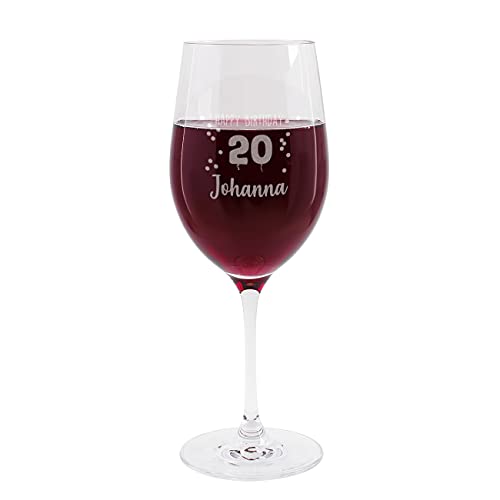 Personalisiertes Leonardo Weinglas für den perfekten 20. Geburtstag – Einzigartiges Geschenk mit individueller Gravur für Weinliebhaber – Überrasche deine Liebsten mit diesem besonderen Andenken.