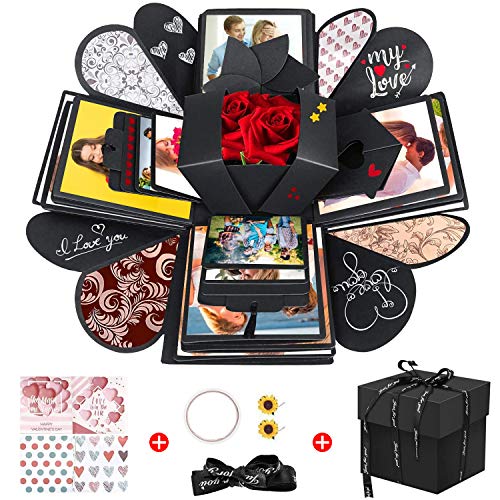 Kreative Explosionsbox – Perfekt für persönliche Geschenke – Ideal für DIY-Bastler und Geburtstagsüberraschungen – Überraschen Sie Ihre Liebsten mit diesem einzigartigen Foto-Album!