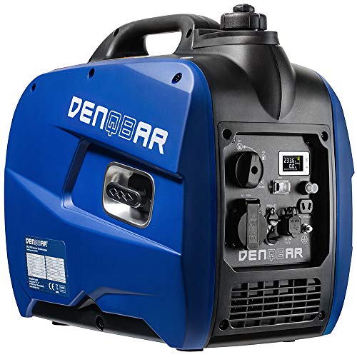 Zuverlässiger Strom für unterwegs – DENQBAR Inverter Stromgenerator DQ-2100: 2100W Leistung, superleise, tragbar, mit USB Fast-Load und LED Display – Perfekt für Camping, Outdoor, Baustelle und Notstromaggregat.