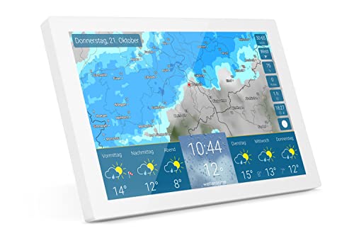 wetteronline home - WLAN-Wetterstation - WetterRadar für Ihr Zuhause - einfache Bedienung, Wettervorhersage auf Farbdisplay, Regenradar, Unwetterwarnung