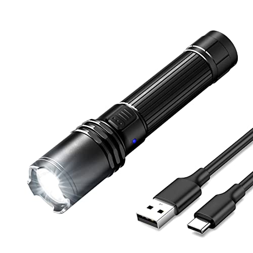 klarus EP10 1000 Lumen USB-C wiederaufladbare Taschenlampe, Dual-Switch-Taktik-Taschenlampe, 4 Modi, IPX6 wasserdicht für Camping, Outdoor und Haushalt