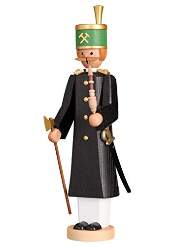 Einzigartiges Handwerk aus dem Erzgebirge - Seiffener Volkskunst | Die Langen | Räuchermännchen 33 cm | Original Bergoffiziant für echte Sammler und Liebhaber der erzgebirgischen Tradition