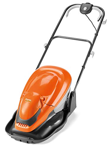 Mühelos Rasen mähen mit dem Flymo EasiGlide 360 Hover Collect Rasenmäher – Kompakt zusammenklappbar für einfache Lagerung – Ideal für Gartenliebhaber auf der Suche nach Leistung und Komfort.