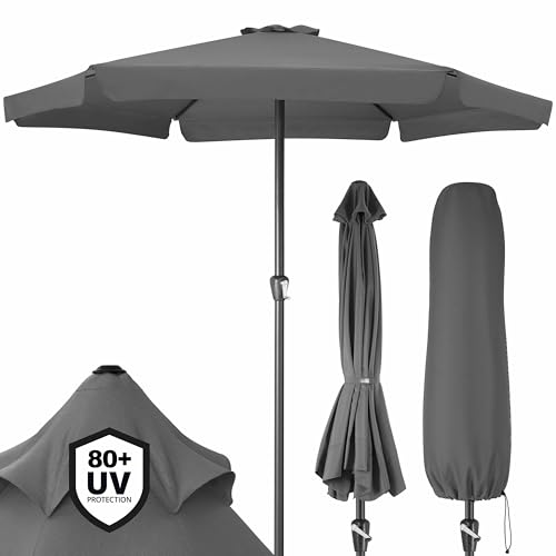 Sonnenschirm – UV Schutz 80+ – Groß, Wasserabweisend, Windöffnung – Für Balkon, Strand und Garten – Schützt effektiv vor schädlichen Sonnenstrahlen – Ideal für Outdoor-Fans.