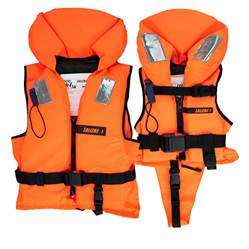 Sicherheit auf dem Wasser mit der HonuNautic Feststoff Rettungsweste | CE ISO 12402-4 zertifiziert | Für Kinder von 10 bis 20 kg | Orange