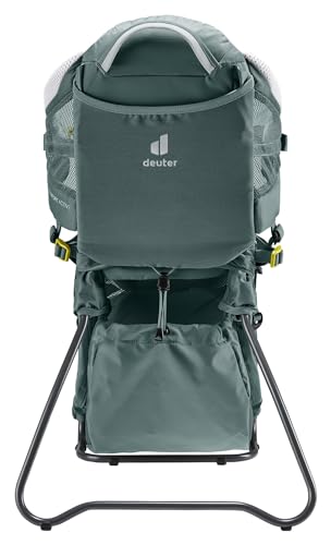 Komfortabler Outdoor-Begleiter – Leichte Kindertrage mit 12 L Stauraum – Ideal für aktive Familien und Outdoor-Abenteuer – Deuter Kid Comfort Active in Teal
