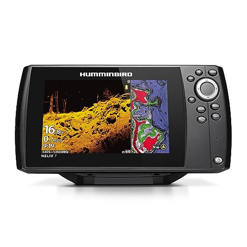 Entdecken Sie die Welt unter der Wasseroberfläche mit dem Humminbird Helix 7 G4 GPS Fischfinder – Präzises Dual Spectrum Chirp Sonar und Mega Down Imaging für passionierte Angler.
