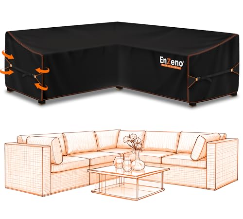 Schützen Sie Ihre Gartenmöbel das ganze Jahr – Wasserdichte und winddichte Abdeckplane für Ihre Outdoor Ecksofa Lounge – Ideal für Eltern, die ihre Loungemöbel vor Witterungseinflüssen schützen möchten.