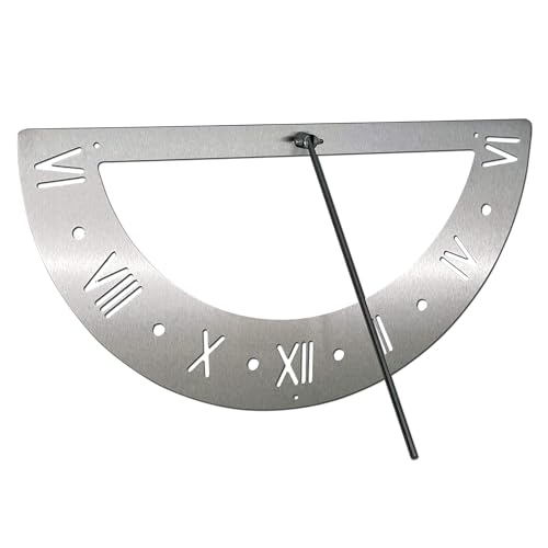 Moderne Wand-Sonnenuhr - Zeitloses Design für Ihren Garten - Wetterfest und rostfrei - Perfekt für Outdoor-Enthusiasten und Gartenliebhaber - Genießen Sie die Sonne mit Stil!