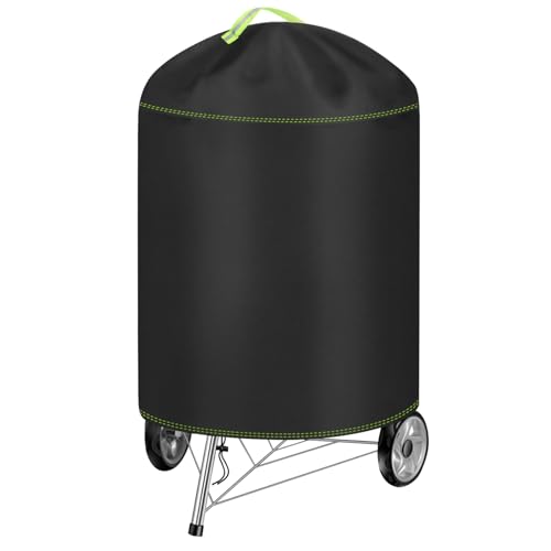 Schützen Sie Ihren Kugelgrill vor allen Witterungsbedingungen – Kugelgrill Abdeckung für Holzkohlegrill, Ø77 x 90 cm, wasserdicht, reißfest, UV-Schutz, verhindert Verblassen, Rost und Schimmelbildung. Ideal für Outdoor-Enthusiasten!
