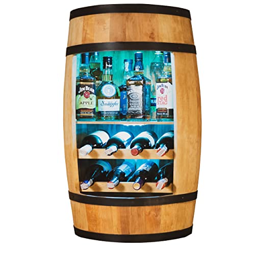 Stilvoll und praktisch: Das CREATIVE COOPER Weinregal – LED beleuchtet – für alle Weinliebhaber und Retro-Fans – die ideale Mini Bar für zuhause – ein echter Blickfang!