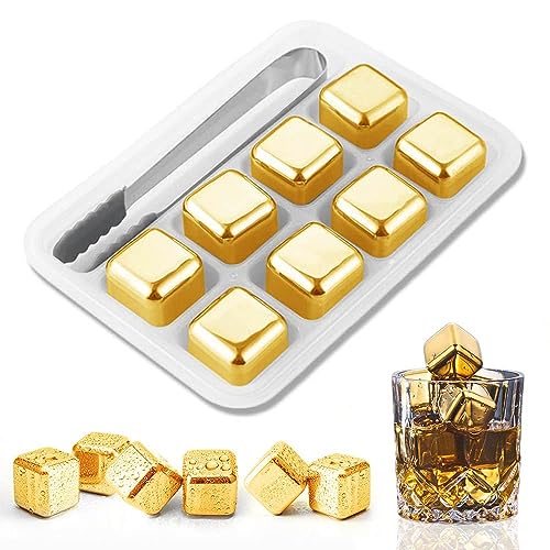 Genießen Sie Ihren Whisky wie ein Profi – mit unserem Whisky Steine Edelstahl Set! Wiederverwendbare Eiswürfel aus Edelstahl halten Ihren Drink stundenlang kühl. Perfekt für Whiskyliebhaber!