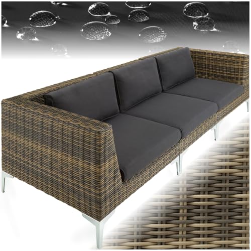 Luxuriöse Entspannung im Freien – Erweiterbare Rattan Gartenmöbel – Perfekt für Outdoor-Enthusiasten – Wettersichere Lounge für Garten und Terrasse – Ultimativer Komfort für entspannte Momente im Freien.