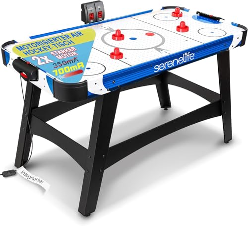 Spannende Luftschlachten mit dem SereneLife Airhockey Tisch – Ultimativer Spielspaß für Gamer – Perfekt für Kinder und Erwachsene – Robust und langlebig für stundenlanges Vergnügen!