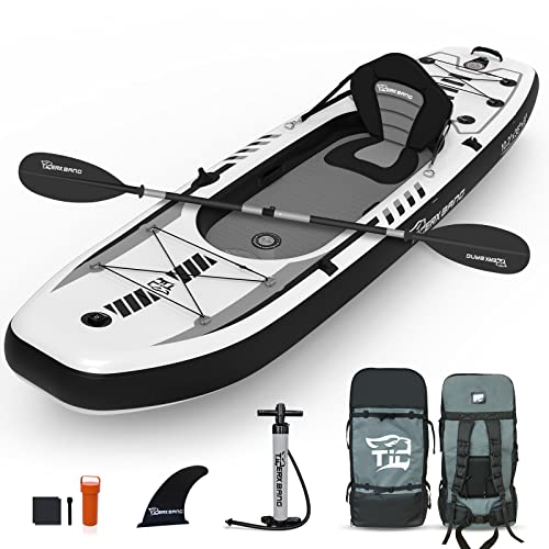 Entdecke die Freiheit auf dem Wasser – TIGERXBANG Aufblasbares Kajak: stabil, komfortabel und vielseitig einsetzbar! Perfekt für Erwachsene und Kinder, ideal zum Angeln, Touren und Abenteuer erleben.