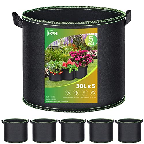 Pflanzsack 30 Liter – Wiederverwendbarer Vliesstoff – Perfekt für Dauerbepflanzung – Ideal für Tomaten, Kartoffeln, Blumen – Praktischer Pflanztopf für Balkon und Gartenliebhaber