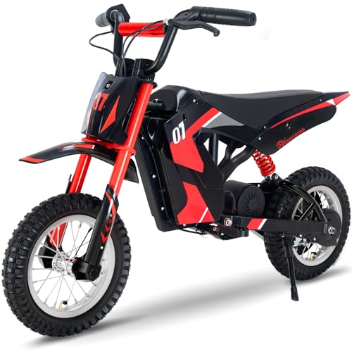 Elektro Motorrad Kinder – 300W Motor – 3–12 Jahre – 15KM Reichweite – 8/12/25 KMH – 12 Zoll Luftreifen – EVERCROSS EV12M – Spaß und Sicherheit für junge Abenteurer!
