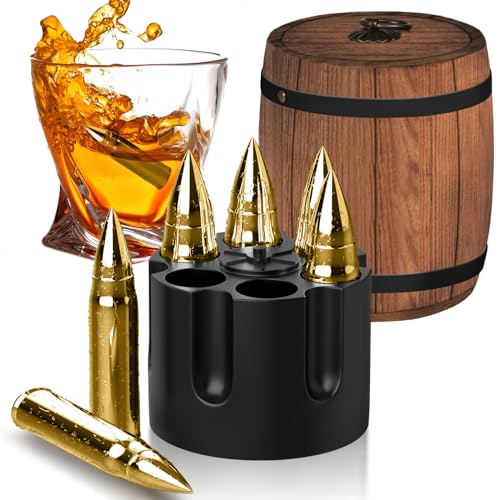 Whisky Steine Set – Elegantes Geschenk für Männer – Perfekt für Väter, Brüder, Opas und Ehemänner – Hochwertige Edelstahl Eiswürfel für ein einzigartiges Whisky-Erlebnis