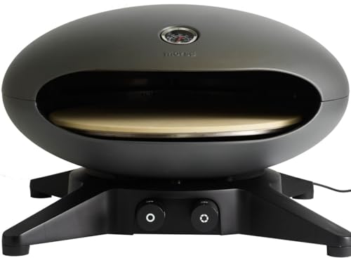 Perfekte Pizza im Freien – Morsø Forno Spin Gas Pizzaofen | Rotierender Pizzastein für knusprigen Genuss | Outdoor Ofen für anspruchsvolle Gourmets | Robustes Aluminium in edlem Design.