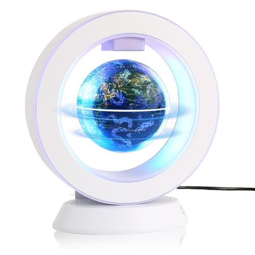 Entdecke die Magie des Schwebens mit unserem magnetischen Bluetooth Lautsprecher und Sternbild Lampe – ein einzigartiges Schreibtischspielzeug Geschenk für Jugendliche, das mit leuchtenden Sternbildern auf dem Globus begeistert.