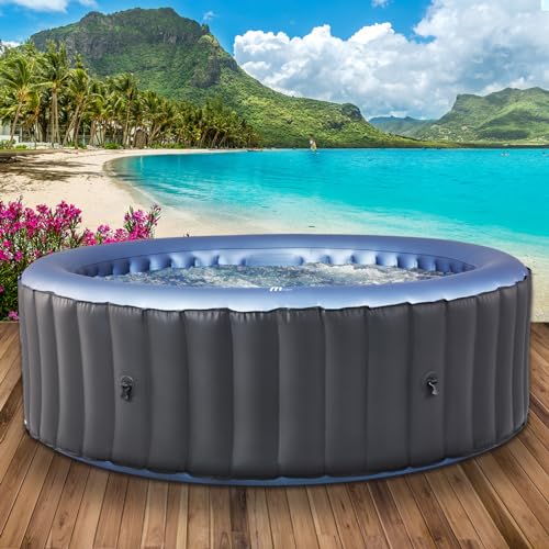 Aufblasbarer Whirlpool für 4-8 Personen – Entspannung pur im eigenen Garten! | Verschiedene Größen | In- und Outdoor nutzbar | 144 Massagedüsen | Energiesparender Betrieb | Perfekt für Familien und Freunde.