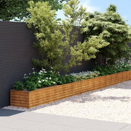 Verbessern Sie Ihre Gartenarbeit mit dem DIGBYS Garten-Hochbeet aus langlebigem Cortenstahl! Perfekt für passionierte Gärtner und Anfänger – maximale Erträge mit minimalem Aufwand.