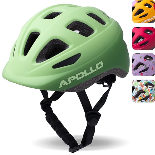 Maximale Sicherheit für kleine Abenteurer – Apollo Kinder Fahrradhelm für Mädchen & Jungen | Verstellbarer Helm ab 3 Jahren | Multisport Helm für Fahrrad & Roller | Größe 48+