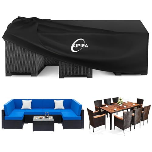 Schützen Sie Ihre Gartenmöbel das ganze Jahr über – Wasserdichte Abdeckplane für Gartentische und Loungemöbel – Winterfest und langlebig – Ideal für Outdoor-Fans und Gartenliebhaber