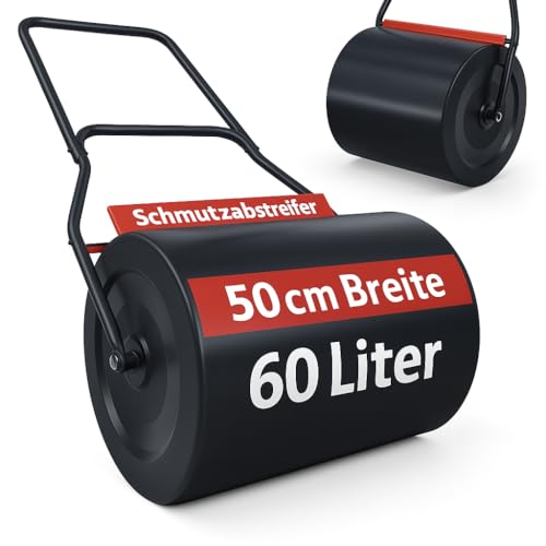 Perfekt gepflegter Rasen mit der ONBEST Profi Rasenwalze – 60 Liter – befüllbar mit Sand oder Wasser – Robuste Stahlwalze für ein gleichmäßiges Ergebnis – Ideal für ambitionierte Hobbygärtner!