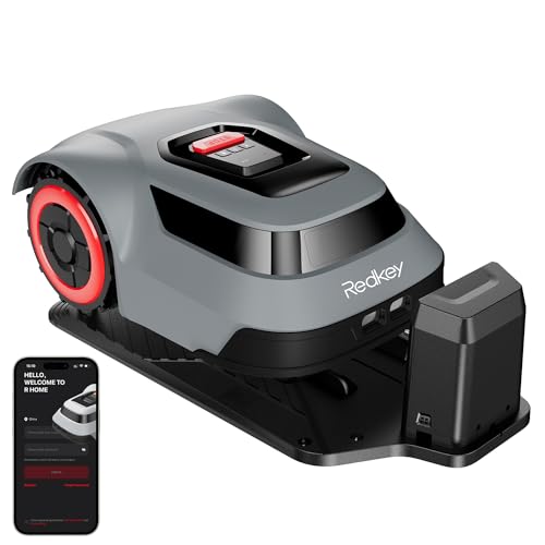 Effizienter Rasenmäherroboter - Mäht bis zu 800m² Rasen | Kabelbrucherkennung | Intelligente Schnitthöhe | Steuerung per App | Ideal für kleine bis mittlere Gärten | Leise und automatisch
