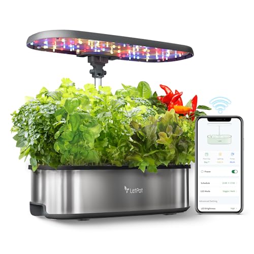 Fröhliche Kräuterzucht leicht gemacht – Hydroponisches Anzuchtsystem für Innenräume | Smart Garden Kit mit LED Licht & automatischem Timer | Perfekt für passionierte Indoor-Gärtner