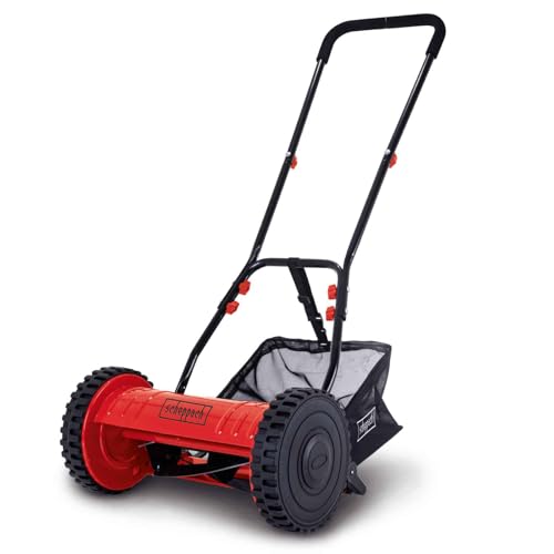 Kompakter Handrasenmäher für kleine Gärten – Müheloses Mähen mit dem Scheppach Spindelmäher SPM300 | Ideal für Flächen bis 150qm² | Emissionsfrei, geräuscharm und einfach zu bedienen.