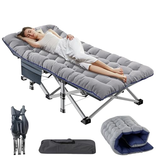 Bequemes Schlafen unter freiem Himmel – Robustes Feldbett für Outdoor-Abenteuer – Perfekt für Camping & Garten – Tragfähigkeit 200 kg – Inklusive Tragetasche – Genießen Sie erholsame Nächte im Freien.