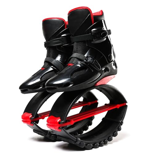 Entdecken Sie die ultimative Fitness-Moonboots – Unsere schwarzen und roten Sprungschuhe bieten einstellbare Elastizität und herausnehmbares Futter für ein effektives Training. Perfekt für Fitness-Enthusiasten!