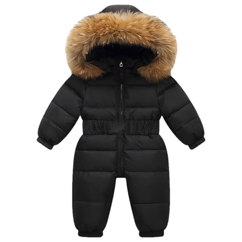 Kuschlig warm durch den Winter – amropi Baby Mädchen Schneeanzug | Wasserdichter Puffer Overall für kleine Abenteurer | Perfekt für kalte Tage im Schnee, 3-4 Jahre