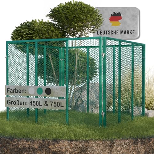 Effizienter Gartenkomposter für umweltbewusste Gärtner – Großzügiges Fassungsvermögen von 750L – Ideal für Rasenschnitt & Biomüll – Hochwertiges Metall mit verzinkter & pulverbeschichteter Oberfläche – Einfaches Stecksystem.