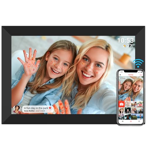 Smart Cloud-Fotorahmen – Teile Momente sofort – 10,1 Zoll Touchscreen – WLAN – 32GB – Automatische Drehung – Digitaler Bilderrahmen FRAMEO – für die ganze Familie