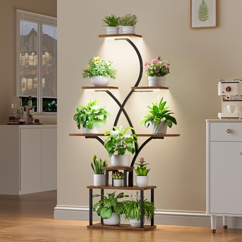 Maximiere das Pflanzenwachstum mit dem BACEKOLL Pflanzenregal! 8 Ebenen für dein grünes Paradies - für Innen & Außen geeignet. Stilvoll, langlebig und perfekt für Gartenliebhaber und Balkongärtner.